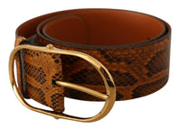 Thumbnail for Elegant Python Skin Leather Belt