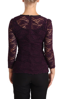 Thumbnail for Elegant Sheer Lace Long Sleeve Blouse