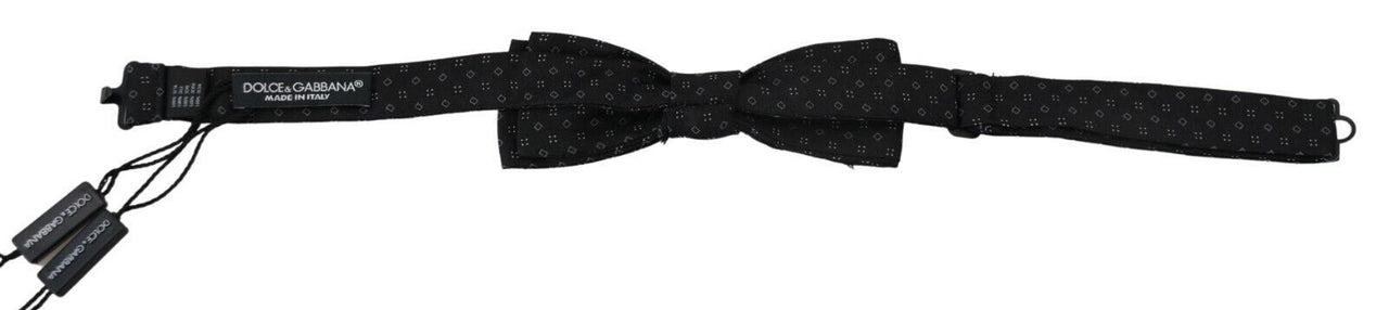 Elegant Silk Black Bow Tie for Men