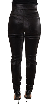Thumbnail for Elegant Slim Fit Shimmer Cropped Pants