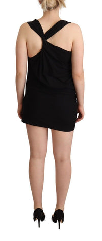 Thumbnail for Elegant Black Sheath Stretch Dress