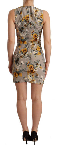 Thumbnail for Elegant Floral Sheath Mini Dress