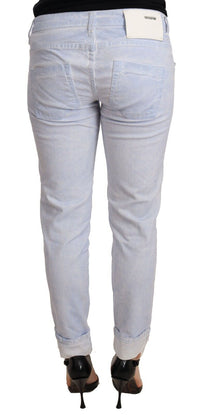 Thumbnail for Light Blue Cotton Push Up Denim Jeans