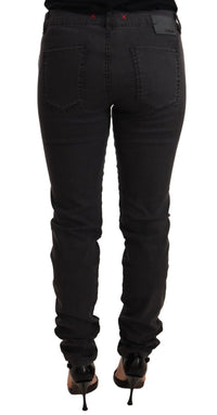 Thumbnail for Chic Mid Waist Skinny Black Denim