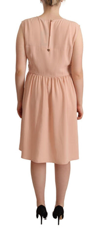 Thumbnail for Elegant Beige Sleeveless Shift Dress