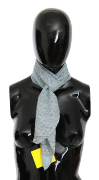 Thumbnail for Light Blue Bandana Wrap Shawl Foulard Scarf