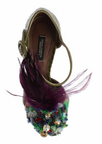 Thumbnail for Crystal Enchanted Ankle Strap Sandals