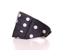 Thumbnail for Elegant Silk Black Polka Dot Cummerbund