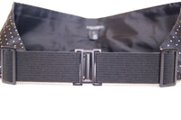 Thumbnail for Elegant Black Silk Polka Dot Cummerbund