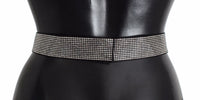 Thumbnail for Black Silk Crystal Bow Waist Belt Elegance