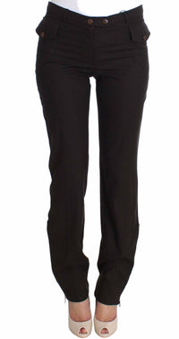 Thumbnail for Elegant Casual Brown Wool Pants
