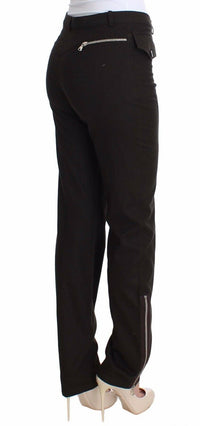 Thumbnail for Elegant Casual Brown Wool Pants