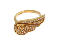 Thumbnail for Glamorous Gold Plated Crystal Ring