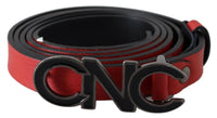 Thumbnail for Elegant Red Leather Waist Belt