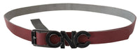 Thumbnail for Elegant Maroon Leather Fashion Belt