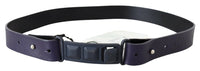 Thumbnail for Black Leather Normal Logo Buckle Waist Belt