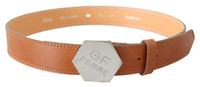 Thumbnail for Elegant Brown Leather Adjustable Belt