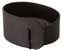 Thumbnail for Elegant Dark Brown Braided Leather Belt