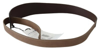 Thumbnail for Elegant Dark Brown Braided Leather Belt