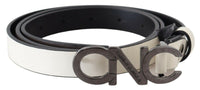 Thumbnail for Metallic Gray Italian Leather Fashion Belt