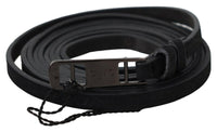 Thumbnail for Elegant Black Leather Adjustable Belt