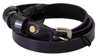 Thumbnail for Elegant Violet Leather Fashion Belt