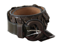 Thumbnail for Chic Brown Fringed Leather Fashion Belt