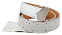 Thumbnail for Elegant White Leather Fashion Belt