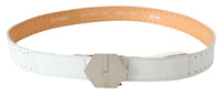 Thumbnail for Elegant White Leather Fashion Belt