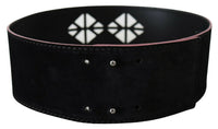 Thumbnail for Elegant Wide Leather Fashion Belt with Metal Accents