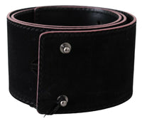 Thumbnail for Elegant Wide Leather Fashion Belt with Metal Accents
