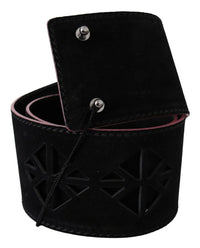 Thumbnail for Elegant Wide Leather Fashion Belt with Metal Accents
