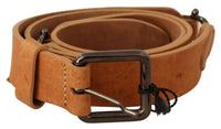 Thumbnail for Elegant Light Brown Fashion Belt with Black-Tone Buckle