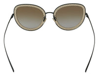 Thumbnail for Chic Black Gold Gradient Sunglasses