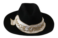 Thumbnail for Black Lapin Amor Gignit Wide Brim Panama Hat