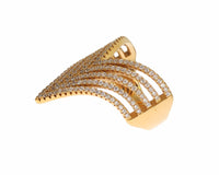 Thumbnail for Glamorous Gold Plated Crystal Ring