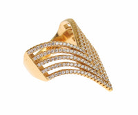 Thumbnail for Glamorous Gold Plated Crystal Ring