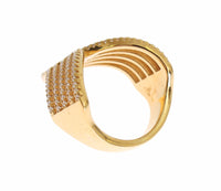 Thumbnail for Glamorous Gold Plated Crystal Ring