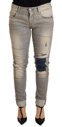 Thumbnail for Chic Slim Fit Gray Wash Denim Jeans