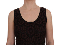 Thumbnail for Bordeaux Floral Lace Ricamo Sheath Dress