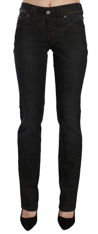 Thumbnail for Elegant Black Slim Fit Corduroy Jeans
