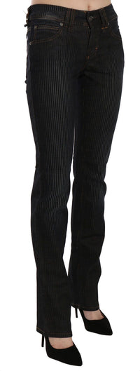 Thumbnail for Elegant Black Slim Fit Corduroy Jeans
