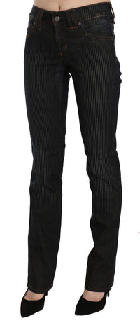 Thumbnail for Elegant Black Slim Fit Corduroy Jeans