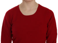 Thumbnail for Elegant Red Cashmere Pullover Blouse