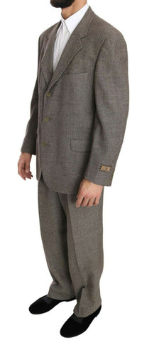 Thumbnail for Elegant Light Brown Wool Men's Suit