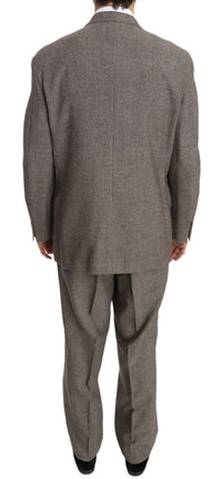 Thumbnail for Elegant Light Brown Wool Men's Suit