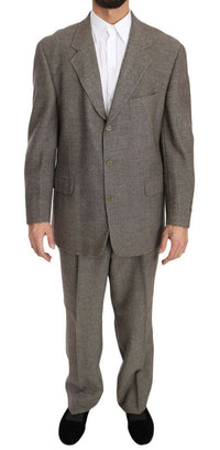 Thumbnail for Elegant Light Brown Wool Men's Suit