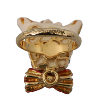 Thumbnail for Elegant Canine-Inspired Gold Tone Ring