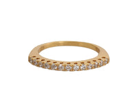 Thumbnail for Gleaming CZ Crystal Gold-Plated Ring