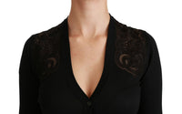 Thumbnail for Alluring Silk Blend Lace Cardigan